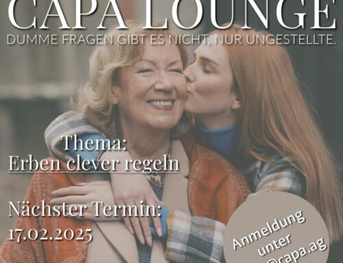 CAPA Lounge: Ein Abend voller Wissen: Erben clever regeln!