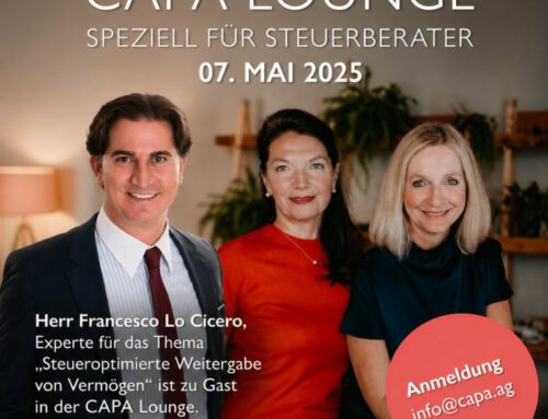 CAPA Lounge speziell für Steuerberater am 07. Mai 2026